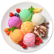 ice cream plate